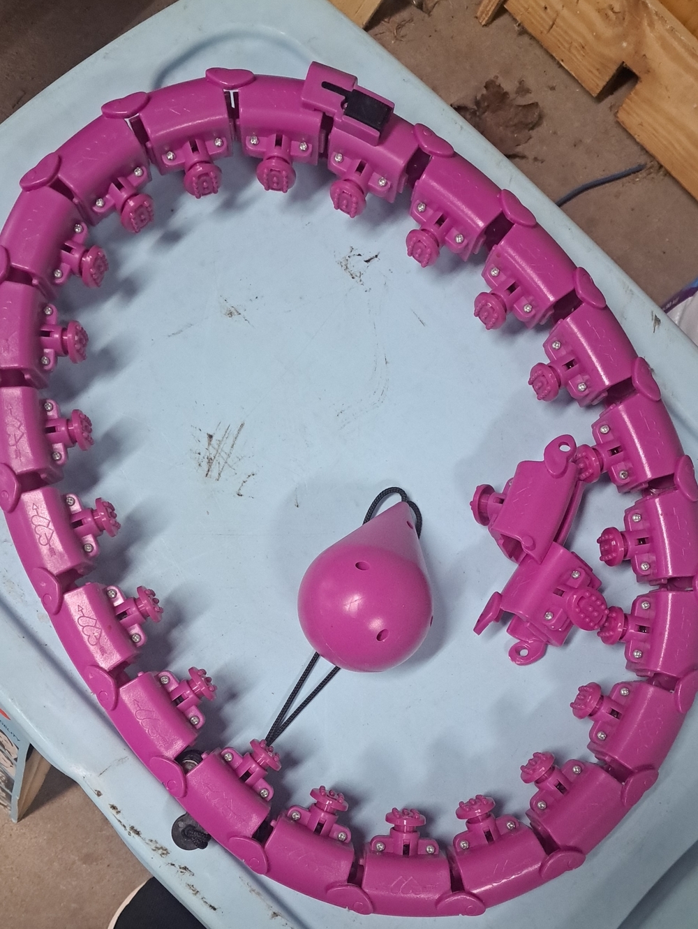 Weighted Fitness Hoop - Purple